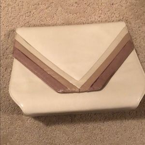 A cream clutch